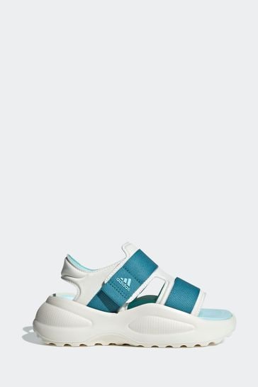adidas White Kids Mehana Sandals