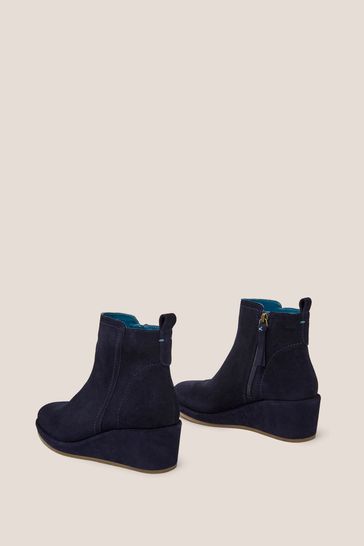 Buy White Stuff Blue Luna Suede Wedges Ankle Boots from Next