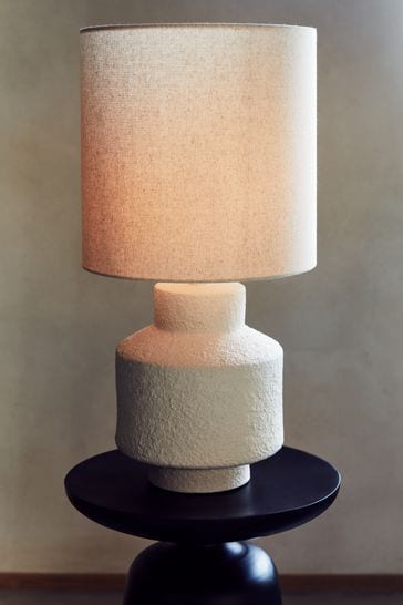 French Connection Cream Lamu Table Lamp