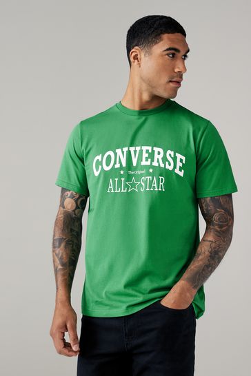 Buy Converse Green 100 Cotton Retro Chuck Simply Vintage T Shirt from Next Croatia