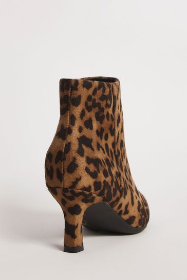 Buy JD Williams Wide Fit Animal Leopard Kitten Heel Boots from