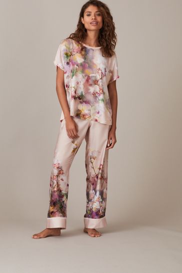 Buy B by Ted Baker Satin T Shirt Pyjamas Set from Next Oman