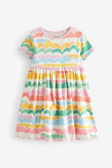 Buy Rainbow Ribbed Jersey Dress (3mths-7yrs) from Next USA