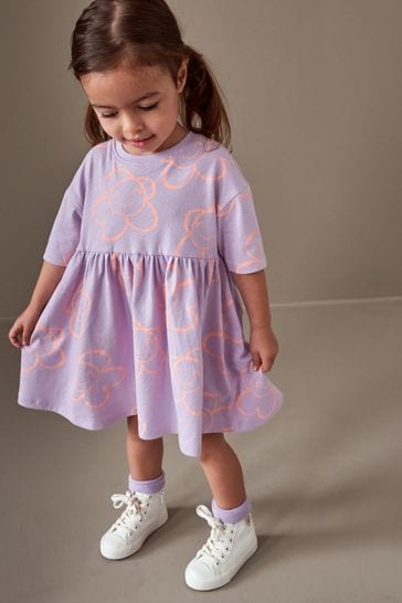 Purple jersey dress hotsell