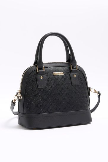 River island online black kettle bag