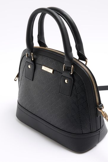 River island online black kettle bag