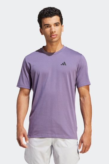 Adidas purple best sale t shirt