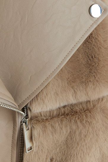 River island faux suede biker jacket online