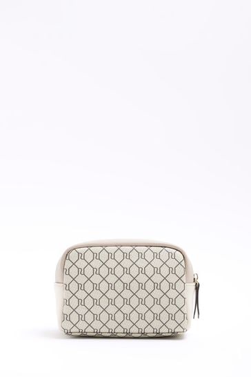 River Island Monogram Make Up Bag