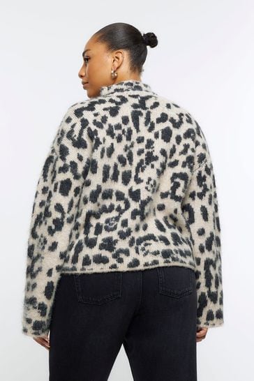 River island leopard jumper sale