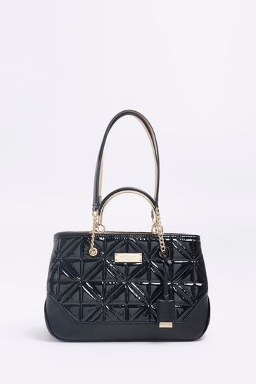 River island black on sale chain slouch bag