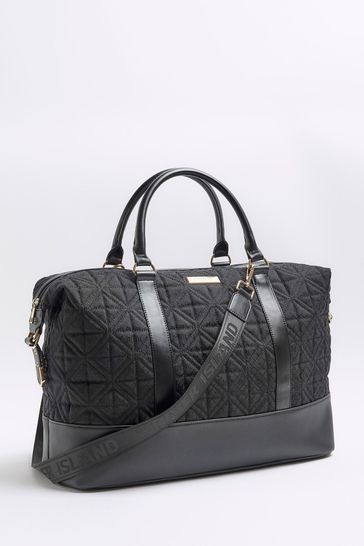 River island hotsell black weekend bag