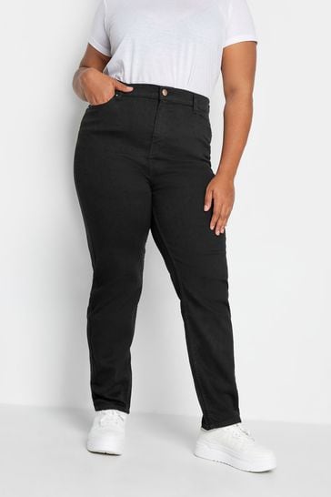 Yours Curve Black RUBY Straight Leg Jean