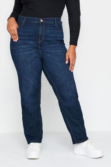 Yours Curve Blue RUBY Straight Leg Jean