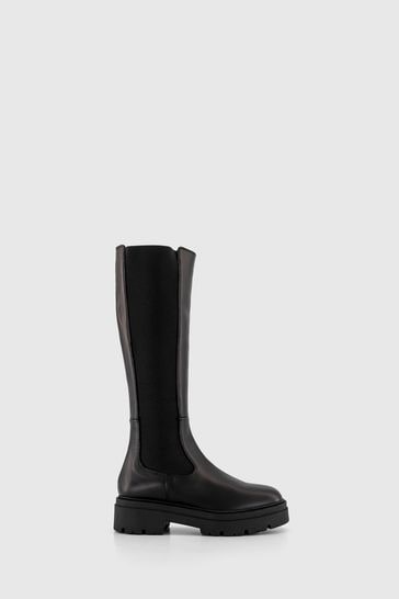 Office Black Knee High Kamilla Chelsea Boots