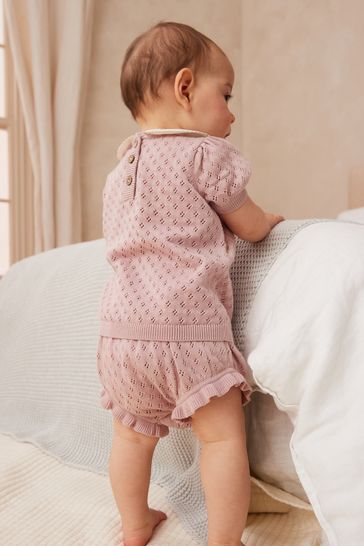 Baby knitted two piece set store
