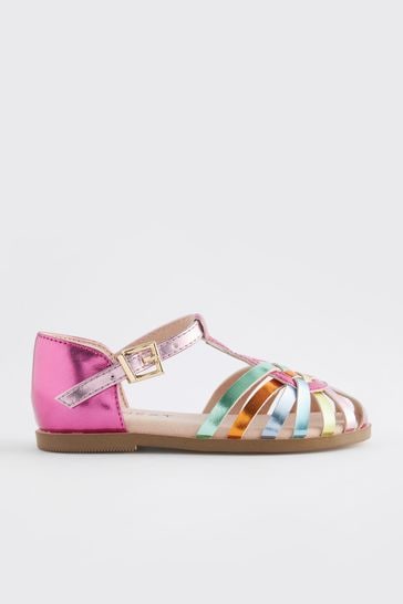 Metallic rainbow sandals outlet