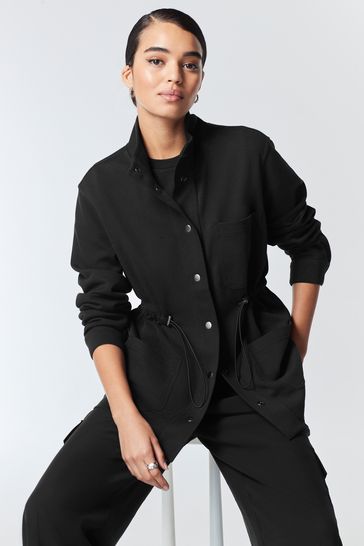 Buy Black Smart Utility Cargo Pocket Detail Jacket from Next Luxembourg