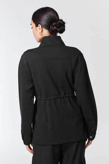 Buy Black Smart Utility Cargo Pocket Detail Jacket from Next Luxembourg