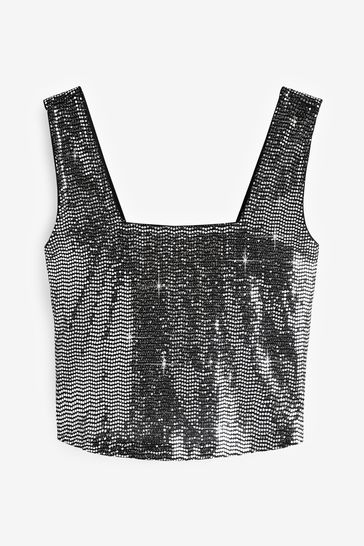Sparkly vest top top next