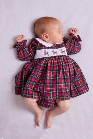 Baby girl clearance red tartan dress