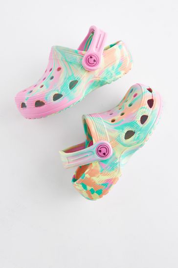 Women's pastel rainbow crocs sales