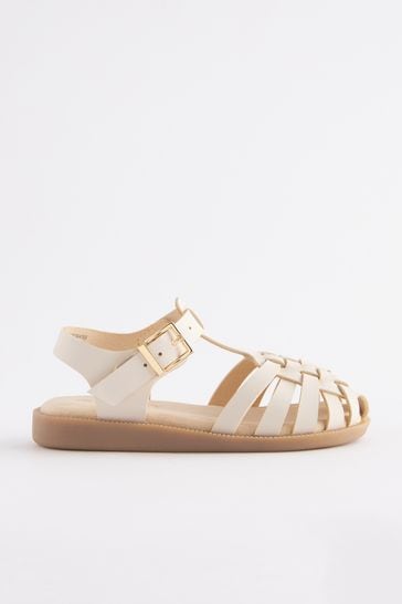White fisherman sandals cheap