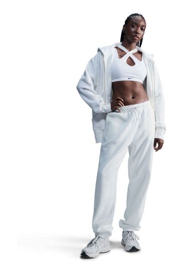 Buy Nike White Mini Swoosh Full Zip Hoodie from Next Ukraine
