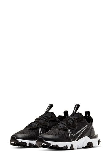 Buy Nike Black White React Vision Youth Trainers from Next Denmark