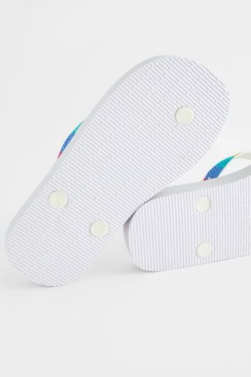 White rainbow flip flops new arrivals