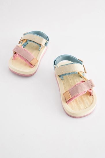 Neutral Pastel Mix Trekker Sandals