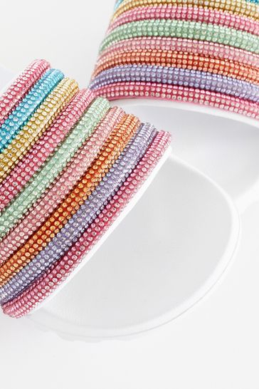 Rainbow glitter sliders new arrivals
