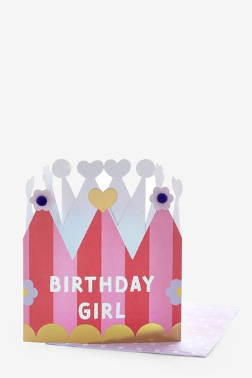 Buy Birthday Girl Crown Wearable Card from the Laura Ashley online