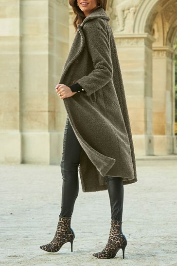 Sosandar Green Borg Coat
