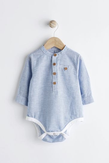 Baby boy button up bodysuit hot sale