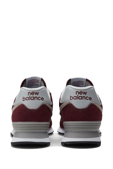 New balance 574 red mens hot sale