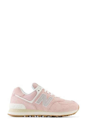 New Balance Pink Womens 574 Trainers