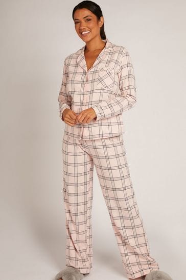 Boux Avenue Tartan Check Cotton Pyjamas Set