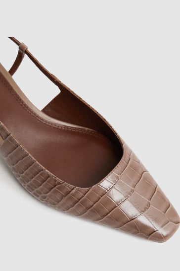 Taupe hotsell slingback pumps