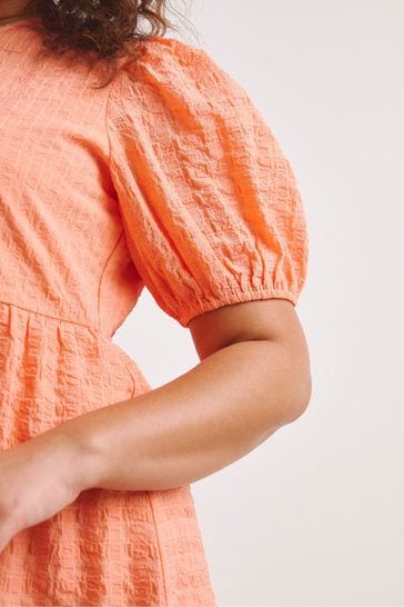Simply be orange dress online