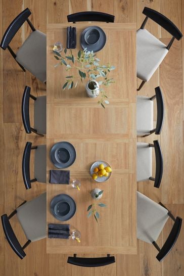 Black 10 shop seater dining table