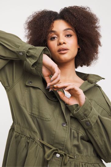 Buy Simply Be Green Soft Utility Parka from Next Luxembourg