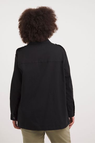 Black utility jacket women's clearance