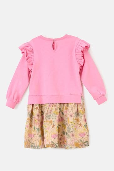 Buy Angel & Rocket Pink Marie Frill Sweat Dress from Next USA