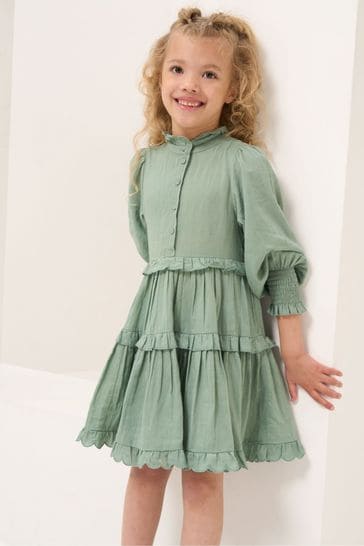 Angel & Rocket Cordelia Vintage Frill Long Sleeve Dress