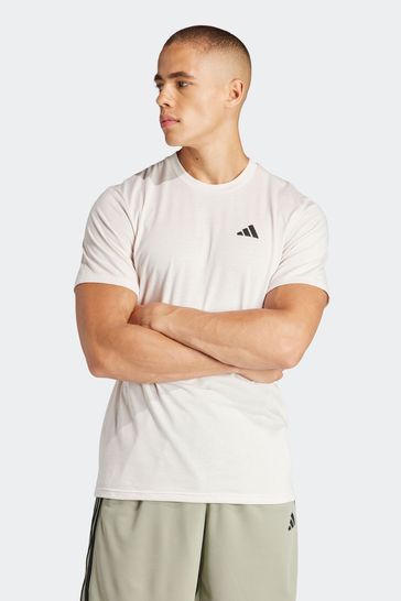 adidas White Train Essentials Feelready Training T-Shirt