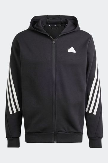 Adidas black top hoodie jacket