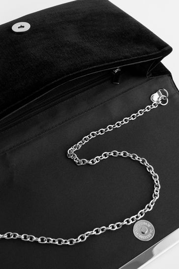 Black velvet bag cheap