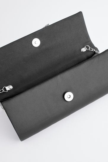 Next black clutch bag discount