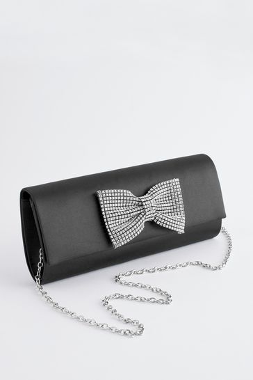 Next black clutch new arrivals bag